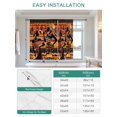 thumbnail image 6 of Black Orange Girls Boho Tie Up Curtains for Windows 45 Inch Length Balloon Curtains Kitchen Adjustable Balloon Window Shade Vintage Ethnic Tribe Abstract Art Tie Up Bathroom Curtain Window 34"x45", 6 of 6