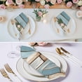 thumbnail image 2 of Cloth Napkins Set of 6 - 20x20 Inches, Blue Beige Brown Vintage Washable Reusable Table Napkins, Retro Farmhouse Elegant Pastoral Soft & Absortbent Dining Napkin for Party Wedding Hotel Restaurant, 2 of 8