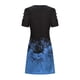 thumbnail image 4 of Vestido casual de mujer con hombros descubiertos y mangas cortas con estampado de espalda para adelgazar Fridja  qw1419, 4 of 5
