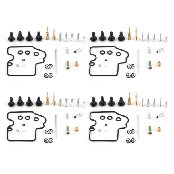 Piezas de reconstrucción de carburador, 4 juegos de reparación de carburador/carburador de motocicleta Piezas de carburador de motocicleta Kit de reparación de carburador Diseñado meticulosamente