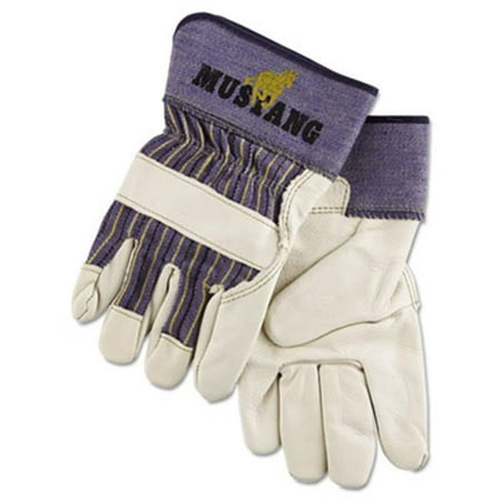 Mpg 1935XL Mustang Leather Palm Gloves - Blue & Cream, Extra