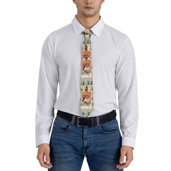 Cartoon Blanket Men's Necktie Fashion Cool Printed Novelty Suit Neck Ties for Party Work Casual Holiday