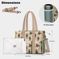 thumbnail image 5 of Teacher Tote Bag,Cute Labrador Teacher Utility Tote Bag,Large Work Tote Bags for Women with Multiple Pockets,Top Zipper Closure,13.8x10.6x6.7 Inch, 5 of 5
