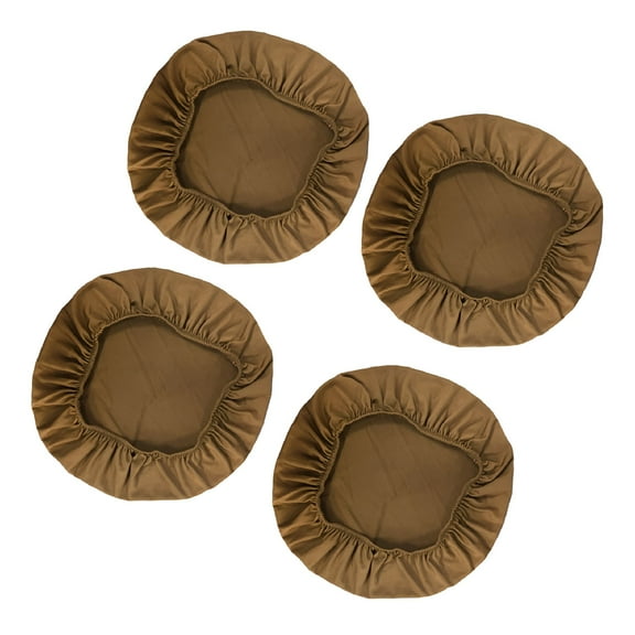 LAMIRO 4Pcs Set Durable Bar Stool Cover Round Washable Chair Seat Cushion Slipcovers
