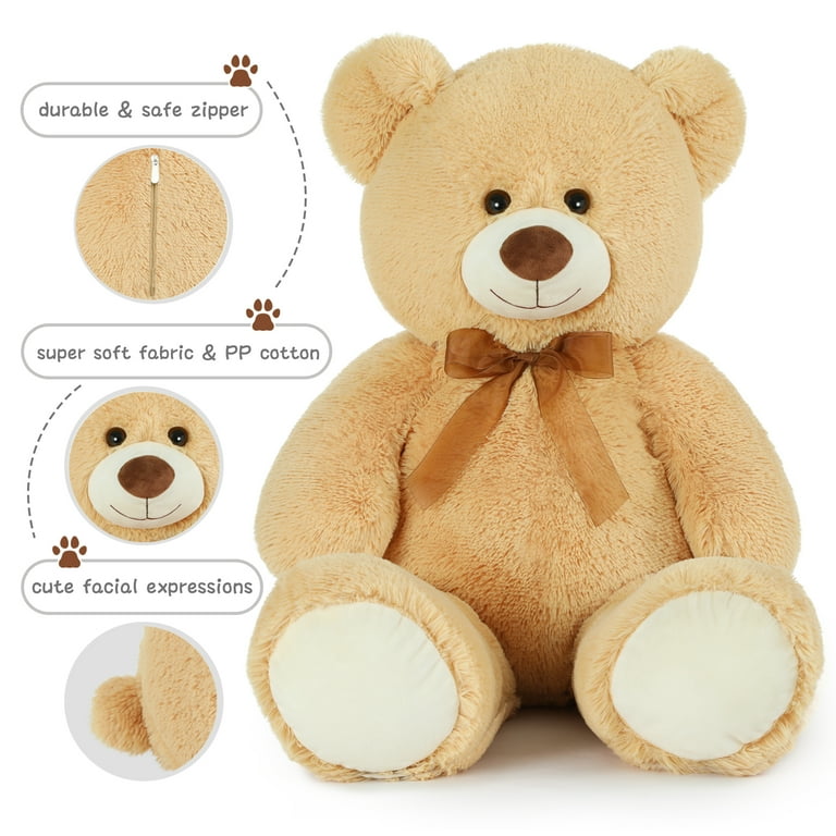 the bears2＆bearise Amazon.com: MorisMos Smiling Giant Teddy Bear, 39inch Large