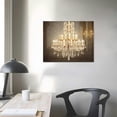 thumbnail image 3 of Nawypu  Framed Canvas Print Wall Art Crystal Bright Chandelier on White Background Decorative Lights Digital Art Modern Art Chic Relax/Calm Multicolor for Living Room, Bedroom, Office White, 3 of 4