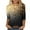 #C Multicolor, variant on Alkepwun Sequin Tops for Women Shimmering Sparkly Crew Neck 3/4 Sleeve Slim Fit Pullover Top Soft Lightweight Breathable Holiday Evening Wear