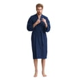 thumbnail image 2 of Men's Waffle Spa Bathrobe - Long, Lightweight, Absorbent, 2 of 5
