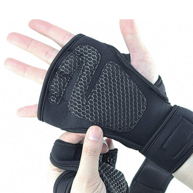 Guantes de entrenamiento abiertos ZHAOCHENG para CrossFit fuerza calistenia levantamiento de pesas L