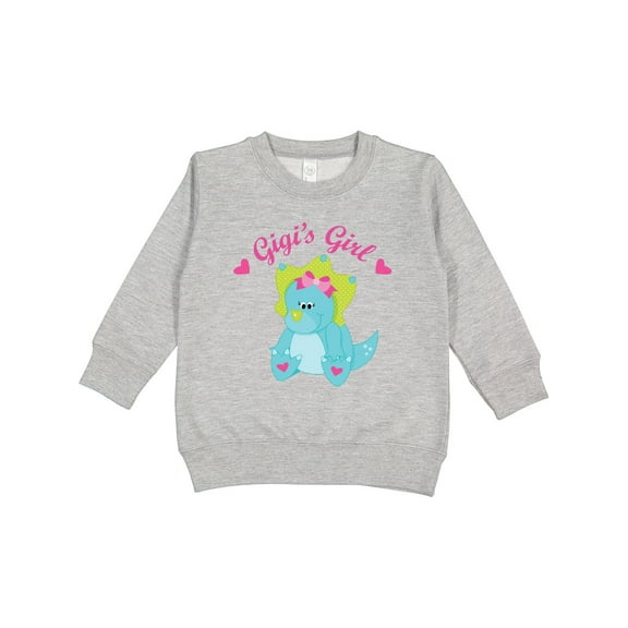 Inktastic Gigi's Girl Dinosaur Toddler Sweatshirt
