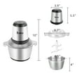 thumbnail image 4 of Topcobe Meat Grinders, Silver 110V 300W Portable Electric Meat Grinder for Kitchen, Sausage Maker Stainless Steel One-key Meat Grinder Machine Steel Cup, 4 of 8