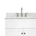 thumbnail image 3 of Ariel Hamlet 73 In. Double Rectangle Sink Vanity With 0.75 In. Carrara White Countertop In White, 3 of 11