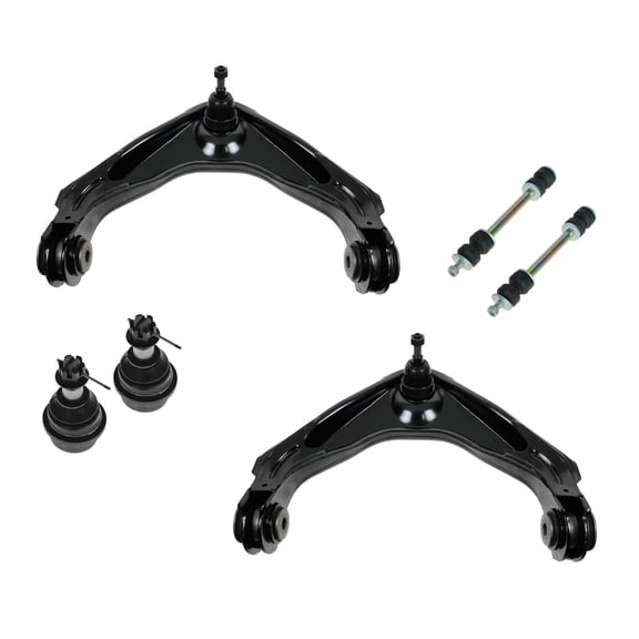 TRQ Upper Control Arm Lower Ball Joint Sway Bar Link LH RH Set 6pc for Chevy GMC PSA56319 Fits select: 2001-2010 CHEVROLET SILVERADO, 2001-2010 GMC SIERRA