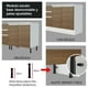 thumbnail image 4 of Mueble Tarja Madesa Glamy 120 cm 2 Puertas (Sin Encimera y Tarja) - Blanco/Marrón Madesa G2412BGL, 4 of 7
