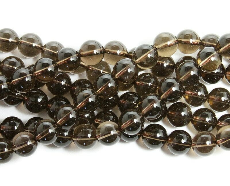 12mm Natural Smoky Quartz Round Beads ForJewelry Making