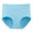 Light Blue, variant on Luxalzxs Tummy Control Underwear for Women Fashion Casual Solid Color High Stretch Panties Briefs Comfortable Cotton High Waist Underwear Panties