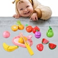 thumbnail image 2 of 12 Unids Cutting Pretend Toy Set Basic Skills Developed Food Cosplay Linda Educación para Cumpleaños Cumpleaños Fruta SM SunniMix Juego de corte, 2 of 7
