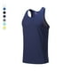 thumbnail image 4 of pstuiky Camisetas sin mangas para hombre, Camiseta deportiva informal de color liso y elástica con cuello redondo para hombre Chaleco para hombre m, 4 of 8