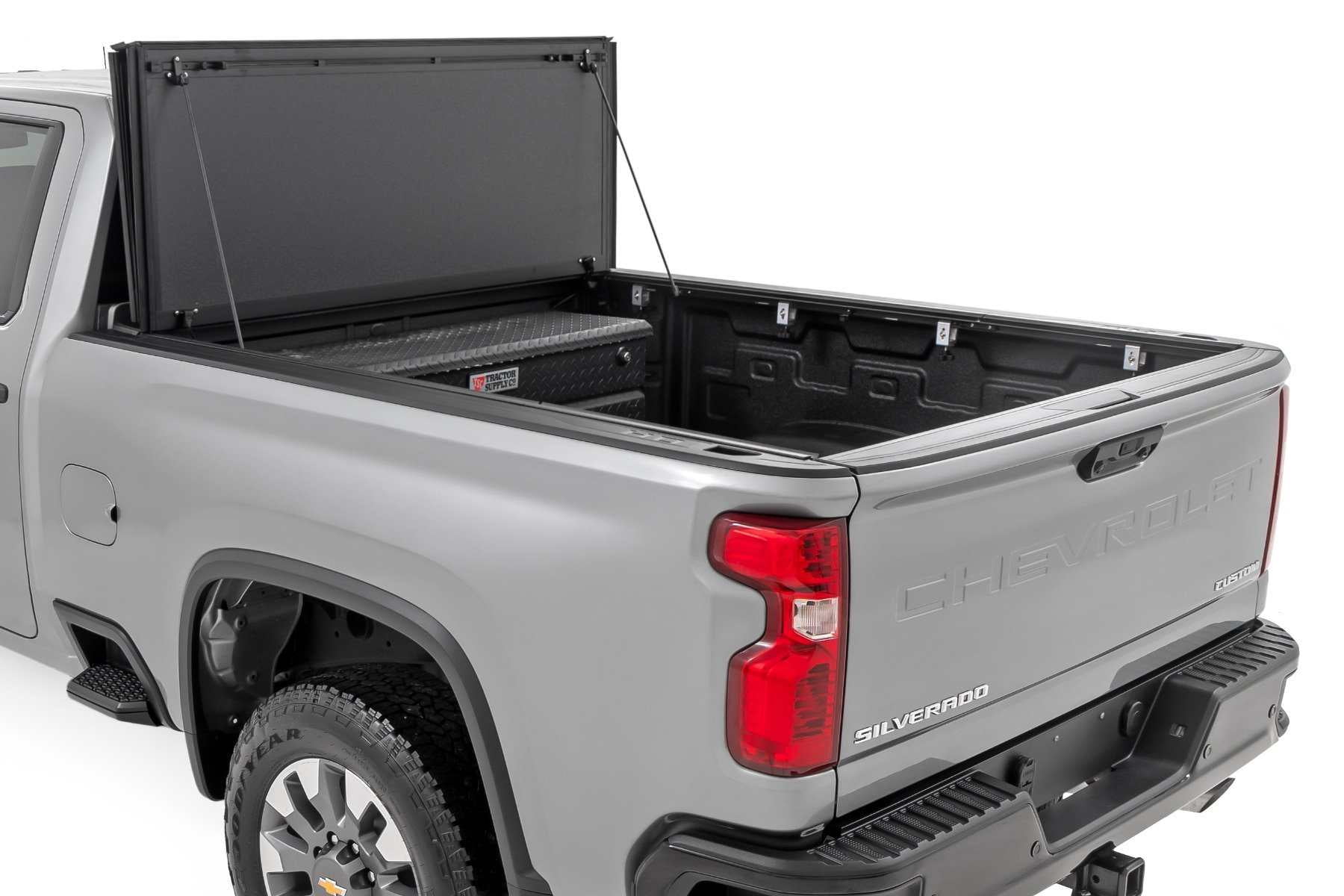 Rough Country Hard Flip Up Bed Cover for 20-26 Chevy/GMC 2500HD | 6'9 - 49120651
