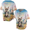 thumbnail image 3 of Welcome Spring Fairy Toy Fox Terrier in Flower Meadow All Over Print 3D Baseball Shirt Dog Lover Softball Sport - 13002, 3 of 6
