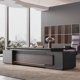 thumbnail image 4 of Executive Drawers Office Desk Vanity L Shaped Standing Monitor Computer Desks Storage Reception Mesa De Escritorio Furniture My Lux Decor Round, 4 of 24