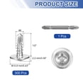 thumbnail image 2 of 300Pcs #8x1/2" Self-Tapping Screws, 410 Stainless Steel Phillips Self Drilling Screws Flat Head Sheet Metal Screws for Industry, Furniture Repair, Silver, 2 of 6