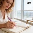 thumbnail image 6 of Summer Saving!Back_to_School Saving!School_Supplies!Under $1 dollars!Gel Pens, Press The Bag Drill Pen Female Exclusive Collection Pen Business Gift Pen High-end Heavy Touch Pen, Purple, 6 of 6