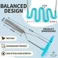 thumbnail image 7 of Zulay Kitchen Potato Masher with Premium Silicone Coated - Light Blue, 7 of 7