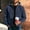 Blue, variant on Short Blue Suede Mens Jacket Long Sleeve Hooded Western Style Patchwork Winter Mid-Weight Windbreaker Jackets Soft Retro Vintage Full Zip,S