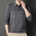 thumbnail image 4 of Blusa y camisa de manga larga con cuello vuelto para hombre, pijama deportivo para el hogar, camiseta de color liso, blusa deportiva de poliéster para hombre, 4 of 6
