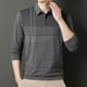 thumbnail image 4 of Blusa y camisa de manga larga con cuello vuelto para hombre, pijama deportivo para el hogar, camiseta de color liso, blusa deportiva de poliéster para hombre, 4 of 6