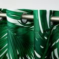 thumbnail image 3 of Exclusive Home Curtains Jamaica Palm Indoor/Outdoor Light Filtering Grommet Top Curtain Panel Pair, 54x96, Green, Set of 2, 3 of 8