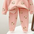 thumbnail image 6 of NOLDARES Infant Toddler Winter Clothes Outfits 2Pcs Long Sleeve Graphic Crewneck T-Shirt Sweatpants Cozy Set Size:18-24 M,Pink, 6 of 6