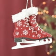 thumbnail image 2 of UPGRATOR Lot de 2 Patins à Glace Découpés Rouges pour Décoration de Scène de Noël, 2 of 8