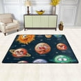 thumbnail image 3 of SKYSONIC Cute Planets Lightweight Carpet Mats Area Soft Rugs Floor Mat Doormat Decoration for Rooms Entrance 36x24 inches, 3 of 6