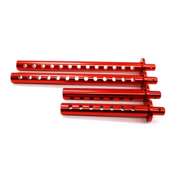 Ounissouiy RCGOFFLOW-montaje de carcasa para coche teledirigido, pieza de carcasa equilibrada, poste para 1/10 RGT 86100 86100JC FTX5579 Crawler Kits de construcción modelo Rojo