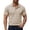 Z-Khaki33, variant on Mens Polo Shirts Summer Turndown Collar Short Sleeve Casual Solid Color acquard Fashion Textured Versatile Breathable Sport Tops