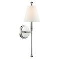 thumbnail image 2 of RIV-382-PN Crystorama Lighting Riverdale 1-Light Wall Sconce in Traditional Style including 2 Stem Styles - 6 Inches Wide by 14.5 Inches High-Polished, 2 of 8