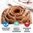 thumbnail image 3 of Rose Cast Aluminum Bundt Pan Copper Finish for Even Baking, 3 of 7