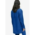 thumbnail image 2 of Ellos Women's Oversized Button-Front Linen Blend Shirt, 2 of 5