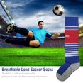 thumbnail image 3 of Calcetines de fútbol azules para jóvenes, duraderos, transpirables y que absorben el sudor para niños activos, 3 of 8
