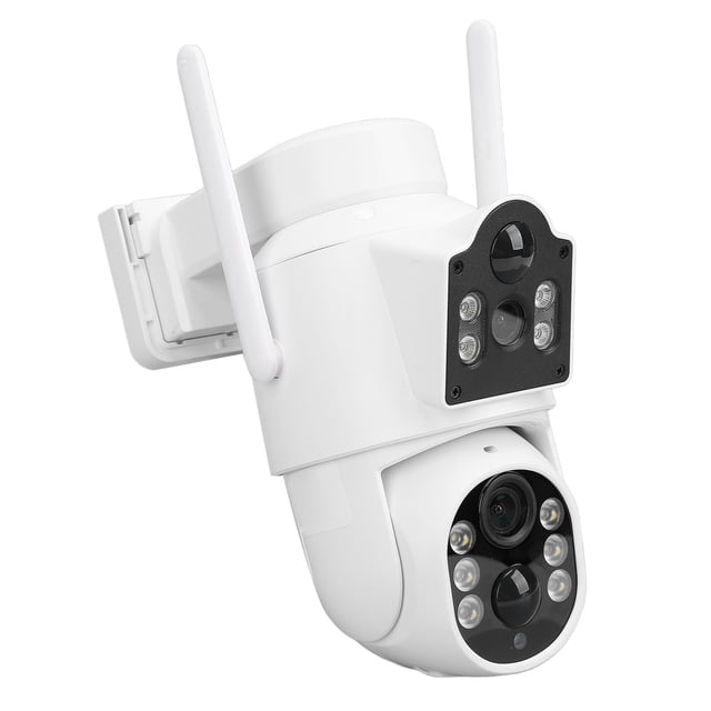 Cámaras De Seguridad Solares Para Exteriores, Visión Nocturna En Color, Cámara Solar WiFi Para El Hogar, Gran Angular De 110 , Lente Dual De 2 MP, Detección De Movimiento,