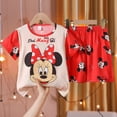 thumbnail image 1 of Pijama de manga corta para niños de Mickey Mouse Spider-Man, traje de verano para niña y niño, ropa de casa de dibujos animados, traje fino de dos piezas, Pijama14 128-135cm Gao Jinjia LED, 1 of 2
