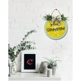 thumbnail image 2 of Eveokoki Sweet Summertime Sign Front Door Porch Decorations, Round Rustic Wood Hanging Sign for Farmhouse Porch Outdoor Home Holiday Front Door Sign Decor, 2 of 5