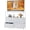 White, variant on Nextay TV Stand for Bedroom, TV Dresser for 45 inches, Media Console Table, Entertainment Center with 5 Fabric Drawers Cabinet and Open Storage Shelf Furniture Cabinet for Living Room, Brown