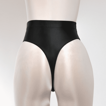 Fulorrnie Underwear for Women High Waisted Seamless Comfort Breathable Panties Thong Stretchable Banded Waist Elastic Panty  Black  XL