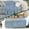 thumbnail image 6 of Super Soft Lightweight Fleece Warm Throw Blanket for Couch Sofa Bed Microfiber, 6 of 9