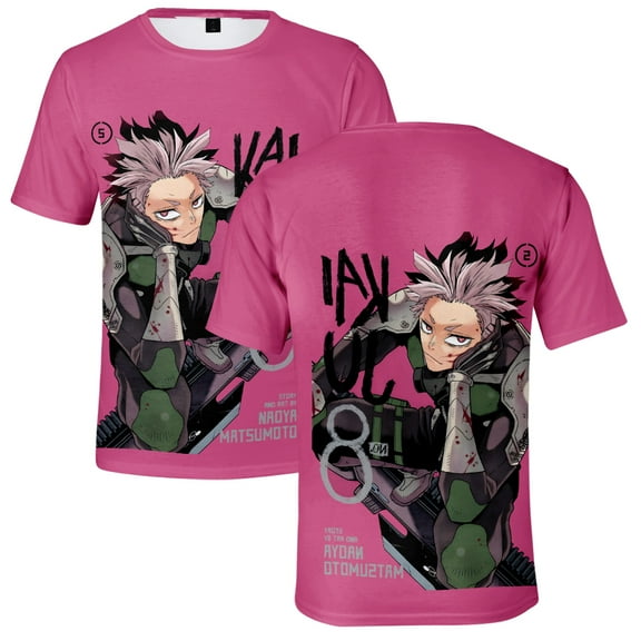 MNHFKGP Anime Kaiju No. 8 3D Men/Women T-Shirt Summer Streetwear Harajuku Tshirt Shirt Short Sleeve