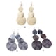 thumbnail image 3 of Qarigey 1 par de aretes bohemios delicado regalo creativo del día de San Valentín negro Ropa, zapatos y accesorios Miscelánea Negro Qarigey AP009388-03, 3 of 6