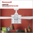 thumbnail image 4 of Honeywell 56" Kaliza Bright White Remote Control Ceiling Fan, 6 Blades, 4 of 7